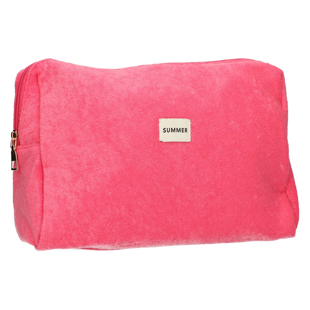 Trousse de toilette Traveler en tissu éponge rose 28cm x 20cm