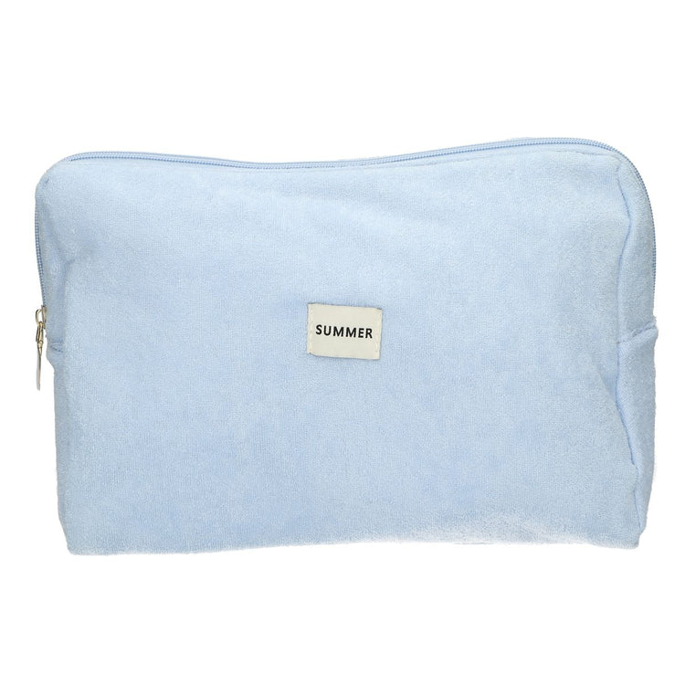 Trousse de toilette Traveler en tissu éponge bleu 28cm x 20cm