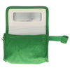 Sac miroir traveller en tissu éponge vert 16,5cm x 12cm