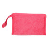 Sac miroir traveller en tissu éponge rose 16,5cm x 12cm
