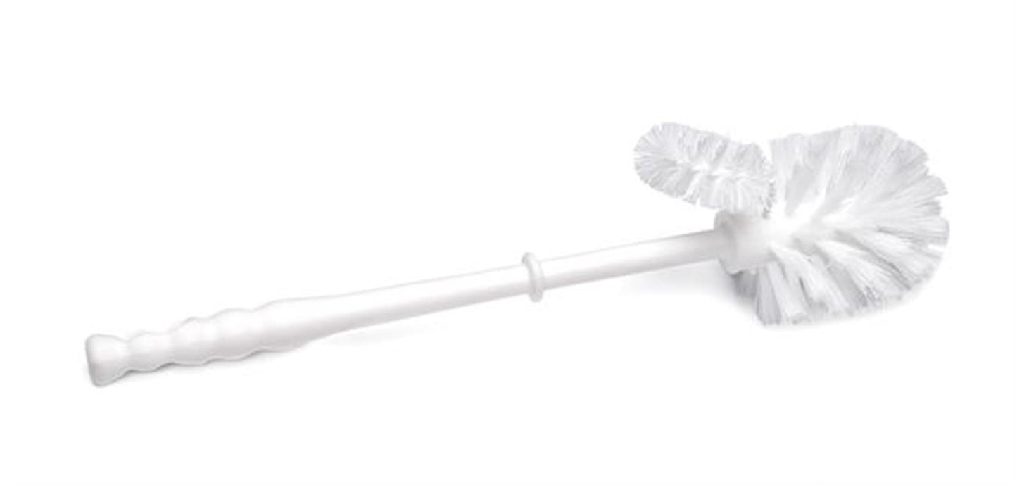 Brosse WC avec nettoyant pour bords blanc