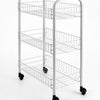 Tomado-Metaltex Tomado-Metaltex Siena Kitchen Trolley avec roues 41x23x63 cm argent