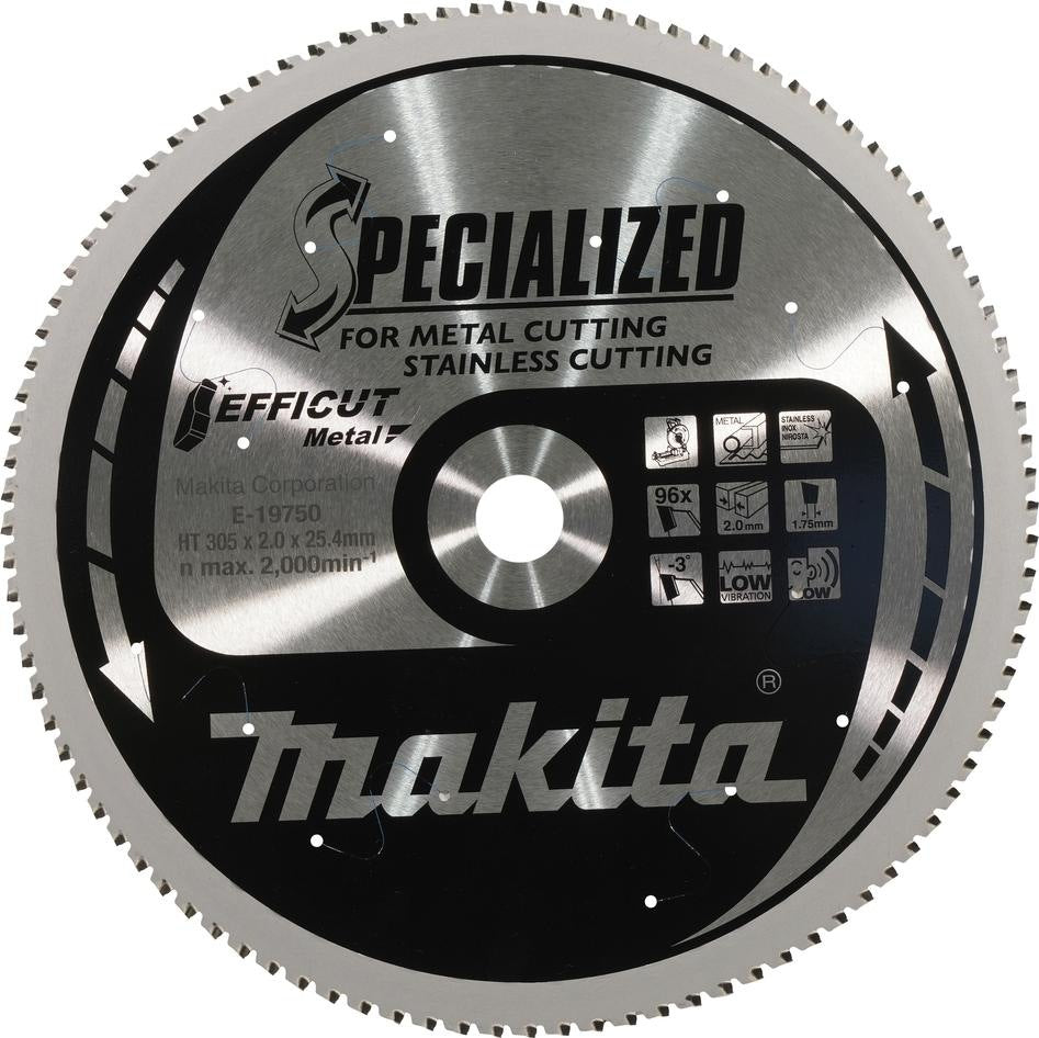 Accessoires Makita lame de scie efficace e-19750 | 305x25,4 mm | 96 dents | métal - e-19750