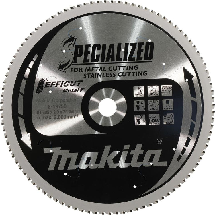 Accessoires Makita lame de scie efficace e-19750 | 305x25,4 mm | 96 dents | métal - e-19750