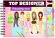 TOI-TOYS Friends Livre avec des autocollants Top Designers