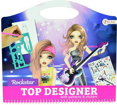 TOI-TOYS TOP DESCIGER ROCKSTAR avec des autocollants et des modèles