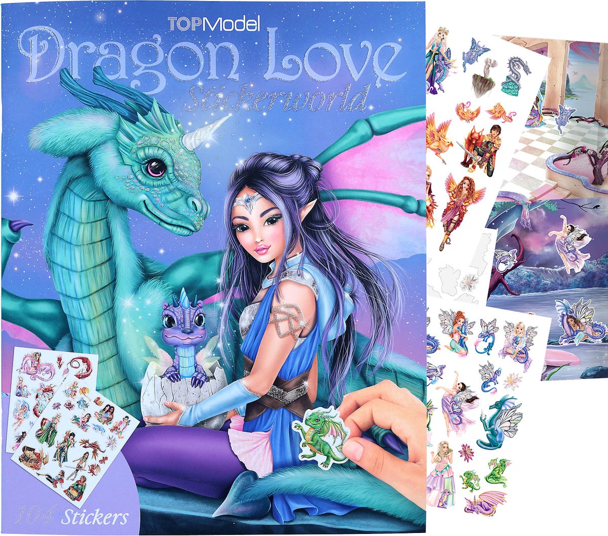Top Model StickerWorld Stickerboek Dragon Love