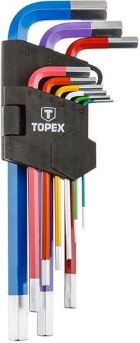 Jeu de douilles hexagonales Topex 9 pièces longues - 6479035