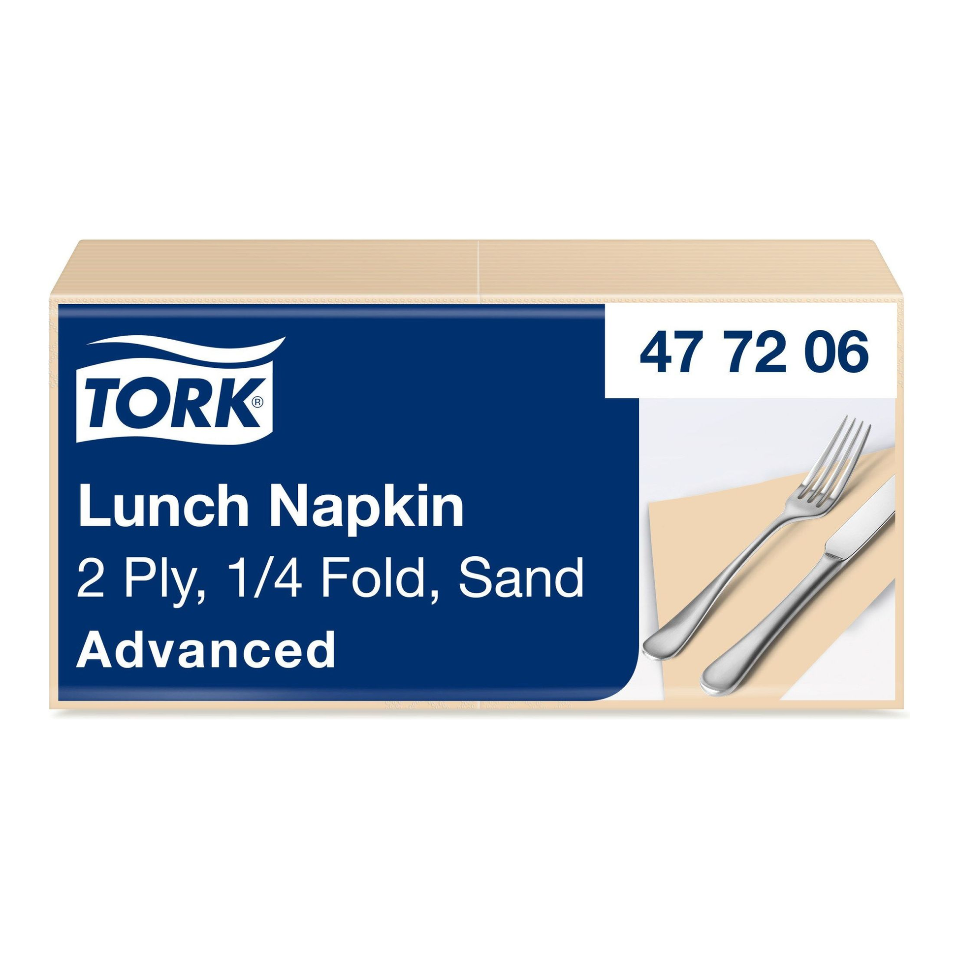 Serviette de table Tork sable 33 cm (200 pièces)