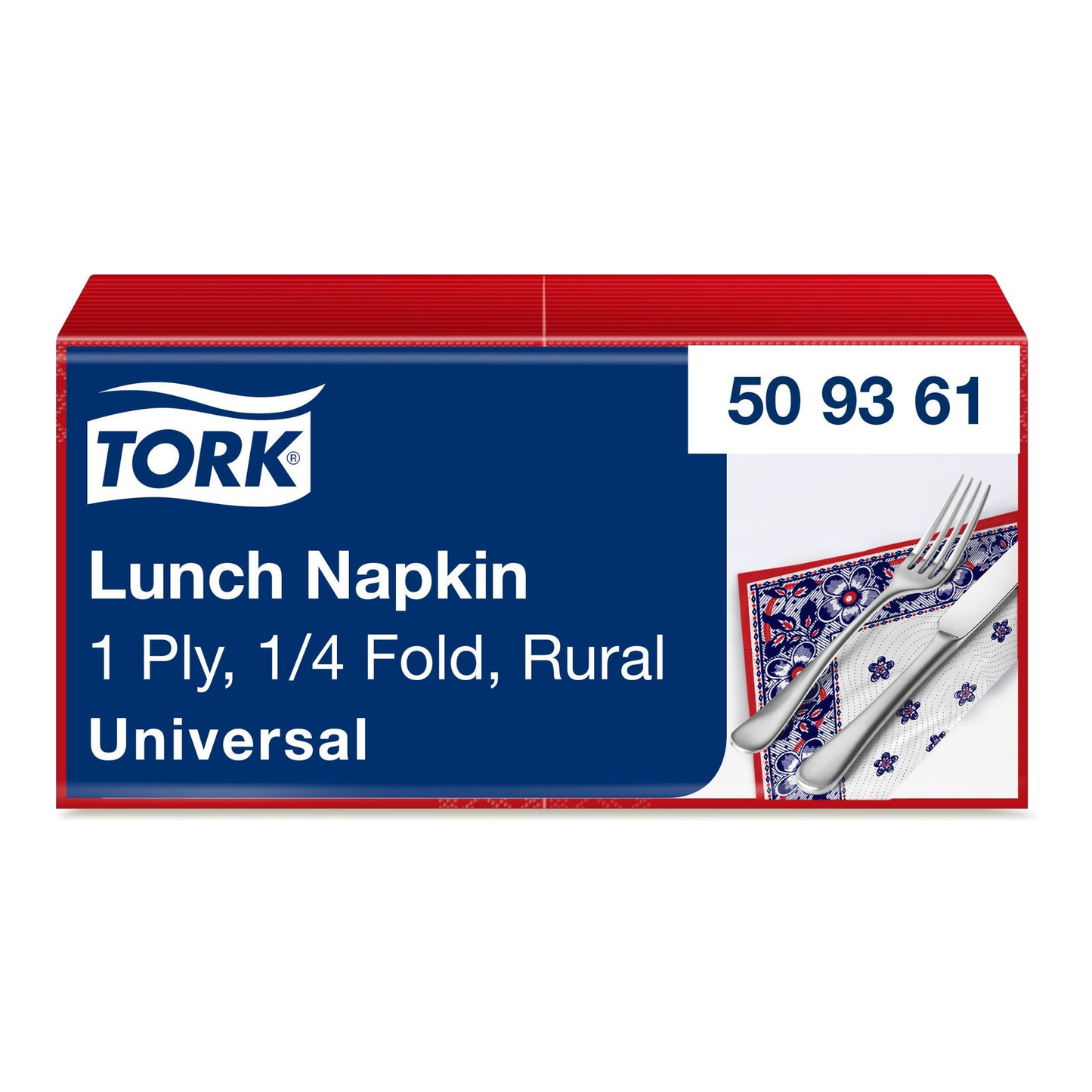 Serviette Tork mouchoir paysan 33 cm (400 pièces)