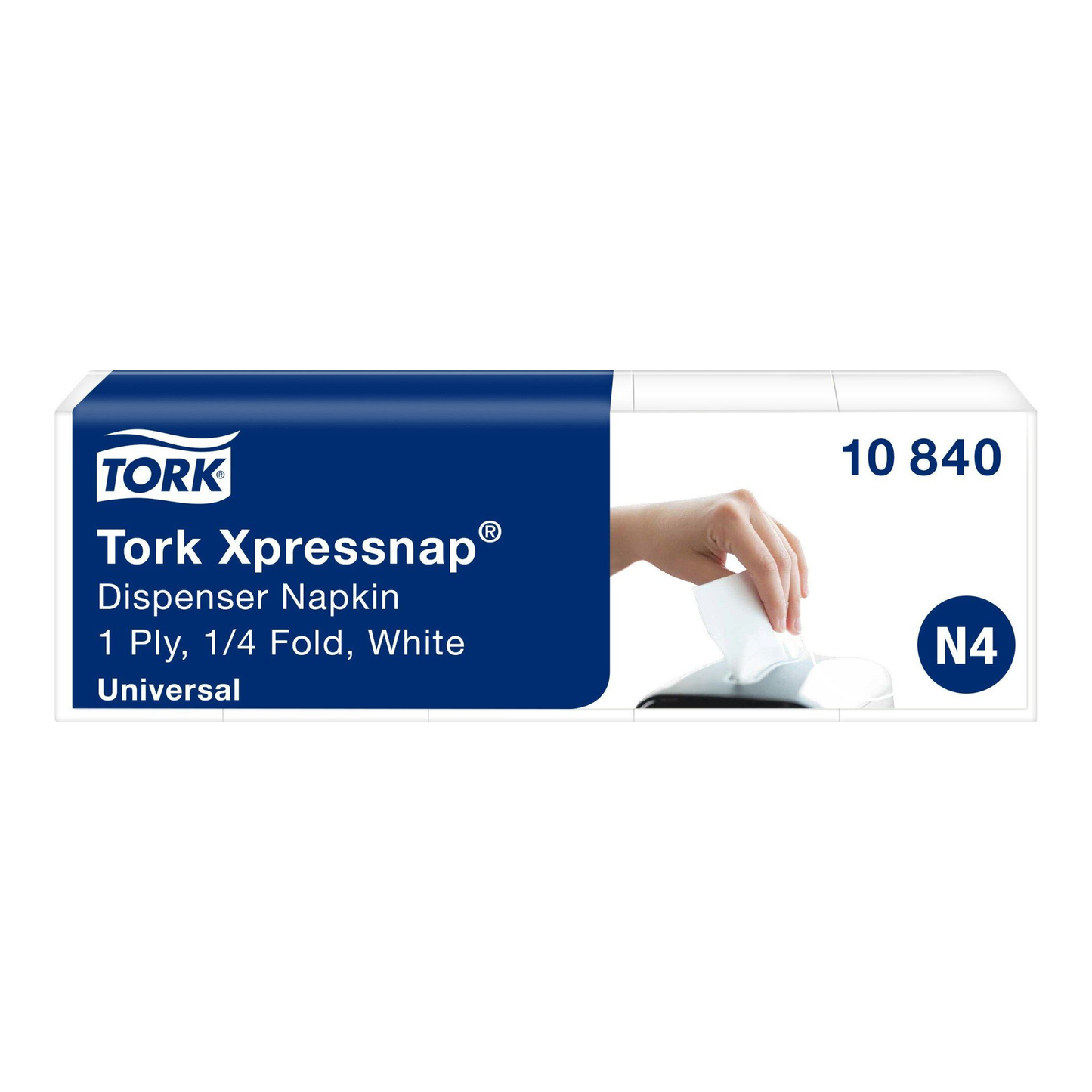 Serviettes Tork pour distributeur blanc 22x33 cm n4 n12