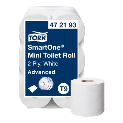 Tork papier toilette smartone mini 2ply t9 111mtr 13,4cm (12 pièces)
