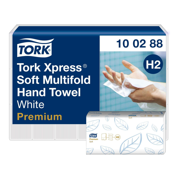 Serviette multiplis Tork xpress soft 2 couches xl blanc h2 (21 pièces)