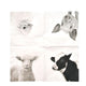 Esschert serviette design animaux de la ferme