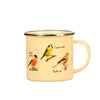 Tasse en émail design Esschert oiseaux
