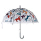 Chats et chiens parapluie transparent