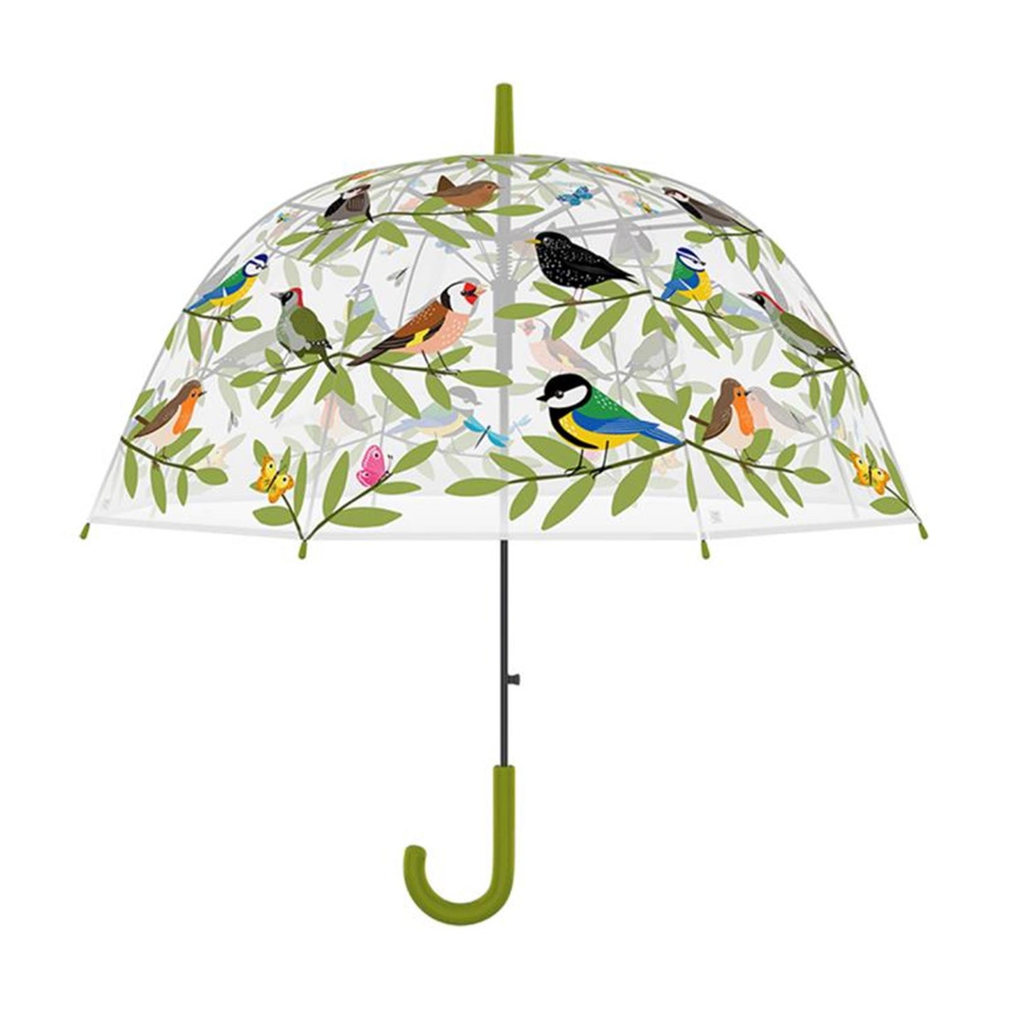 Parapluie design Esschert oiseaux transp.