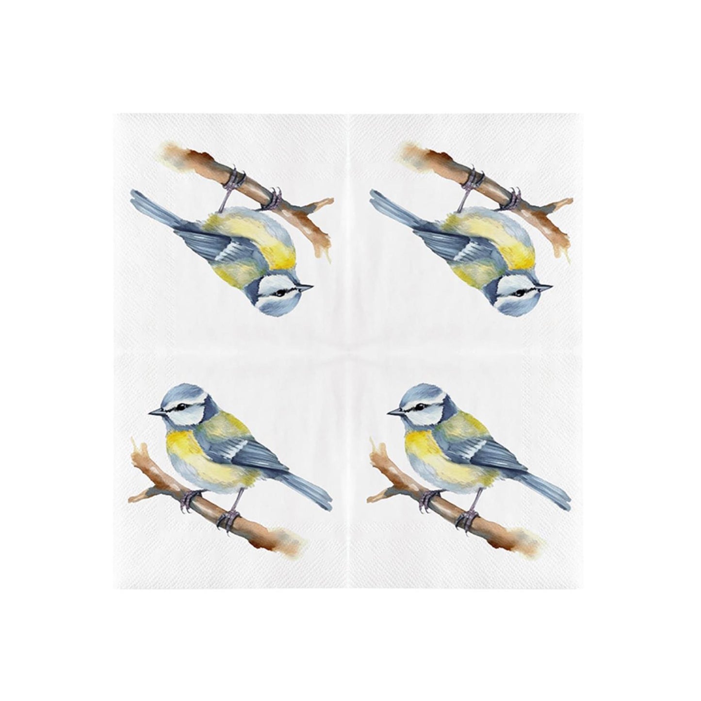 Serviettes design Esschert mésange bleue
