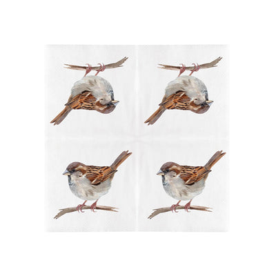 Esschert serviettes design moineau domestique 33cm