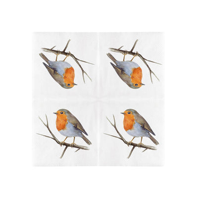 Esschert serviettes design robin 33cm