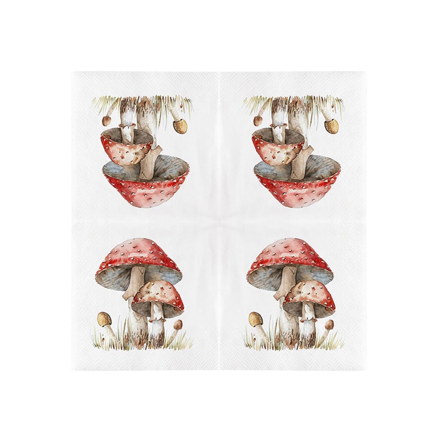 Serviettes design Esschert amanite mouche