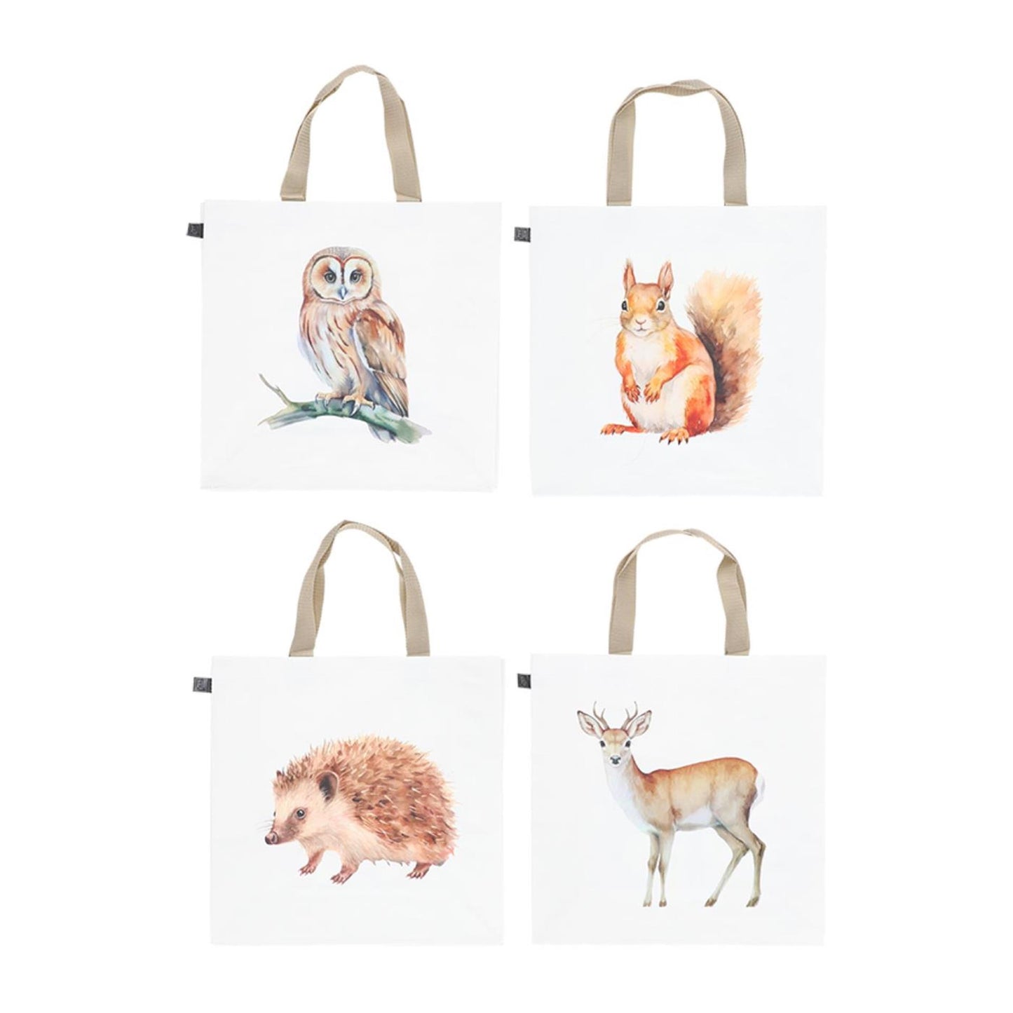 Sac shopping design Esschert animal de la forêt