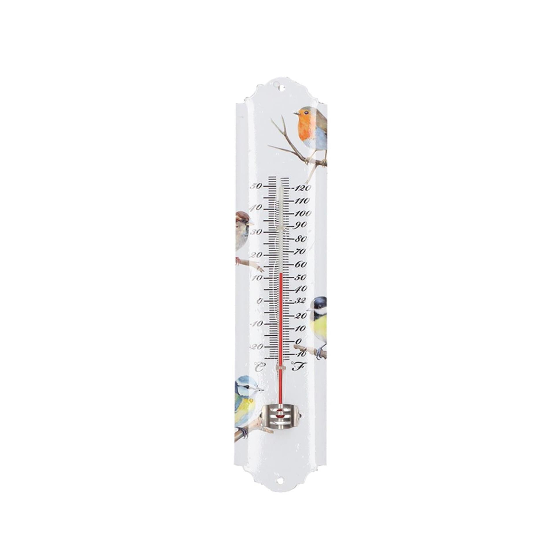 Thermomètre design Esschert oiseaux