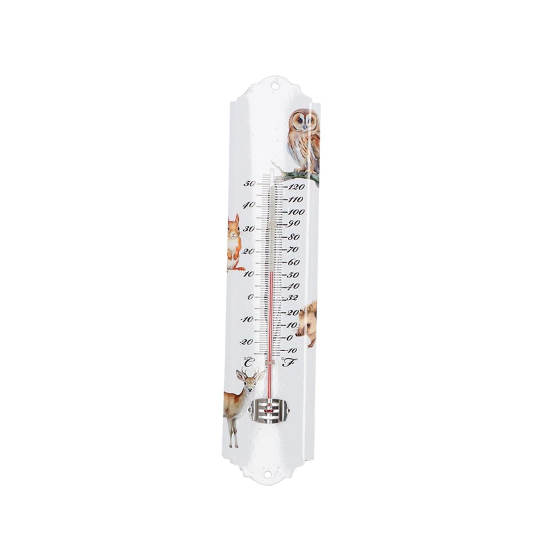 Thermomètre design Esschert animaux de la forêt