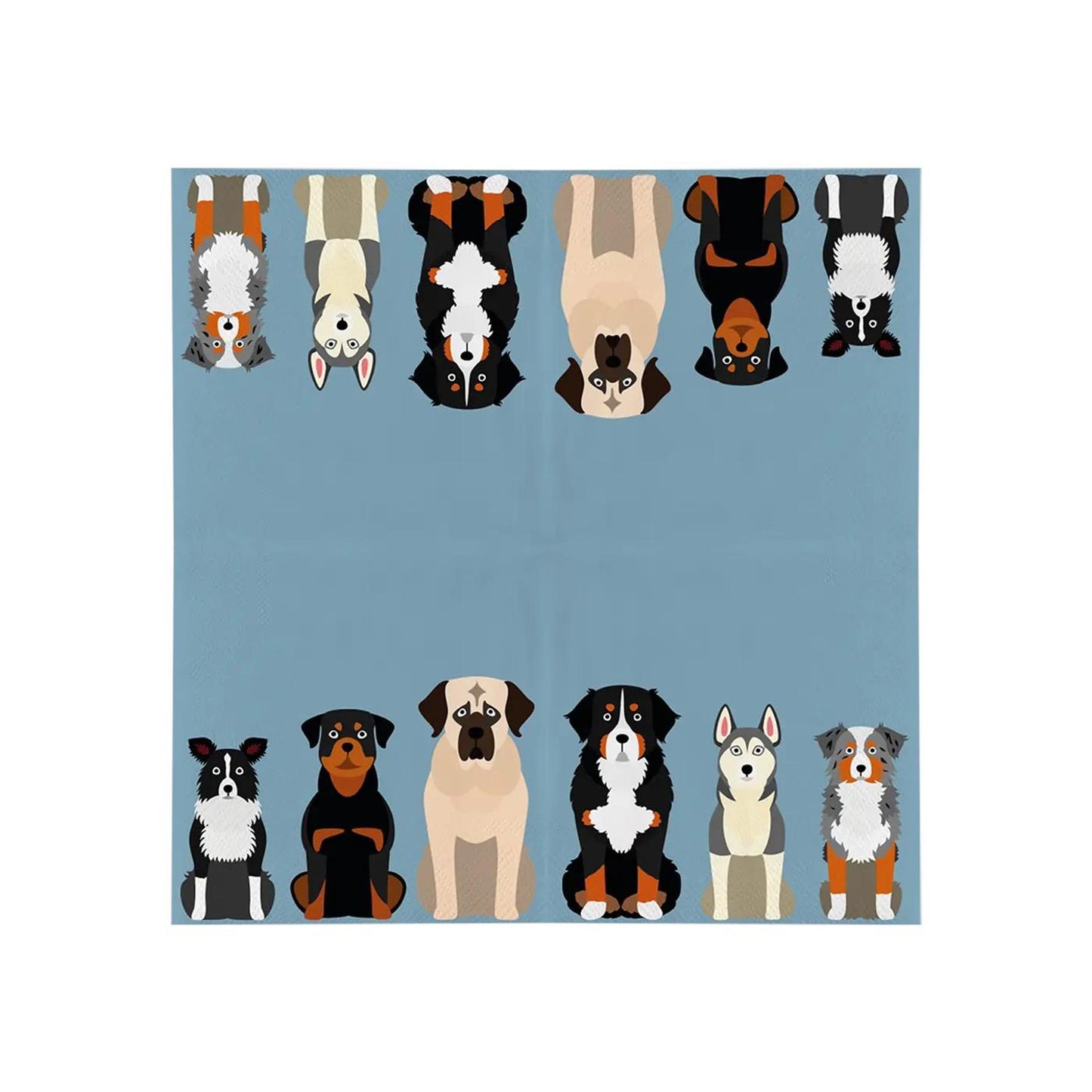 Serviettes design Esschert chiens 33x33cm