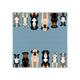 Serviettes design Esschert chiens 33x33cm
