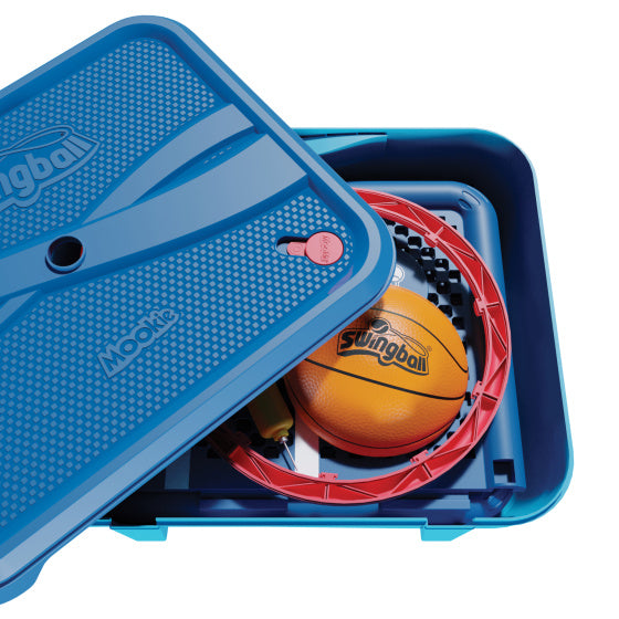 Post de basket-ball swingball avec toute surface bleu foncé basique bleu