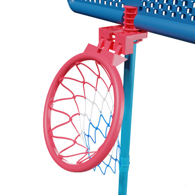 Post de basket-ball swingball avec toute surface bleu foncé basique bleu