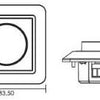 Cadre de recouvrement Tronix lw pour variateur LED 4355850 - 4355855