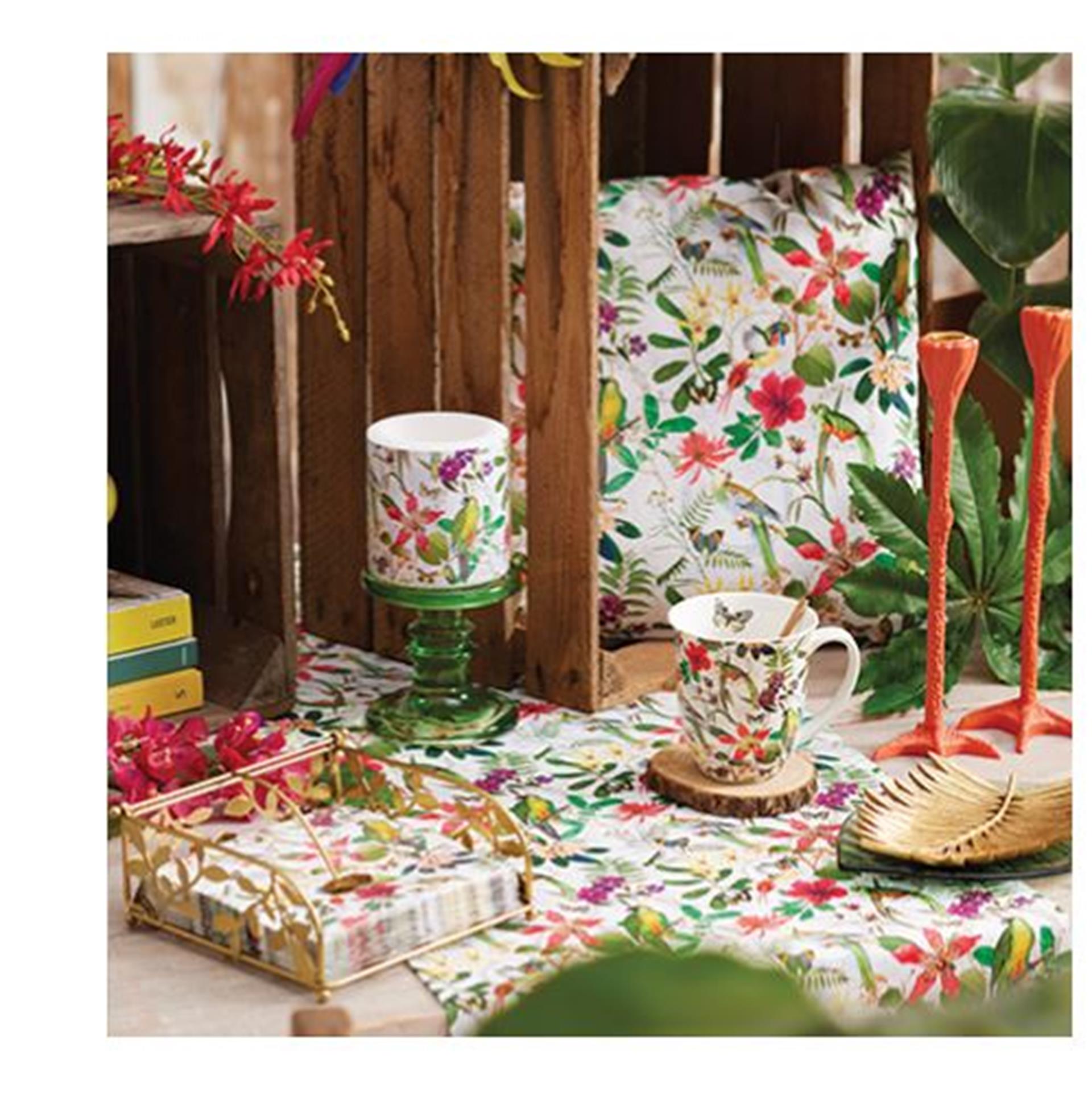 Ambiente chemin de table jungle tropicale 40x150cm