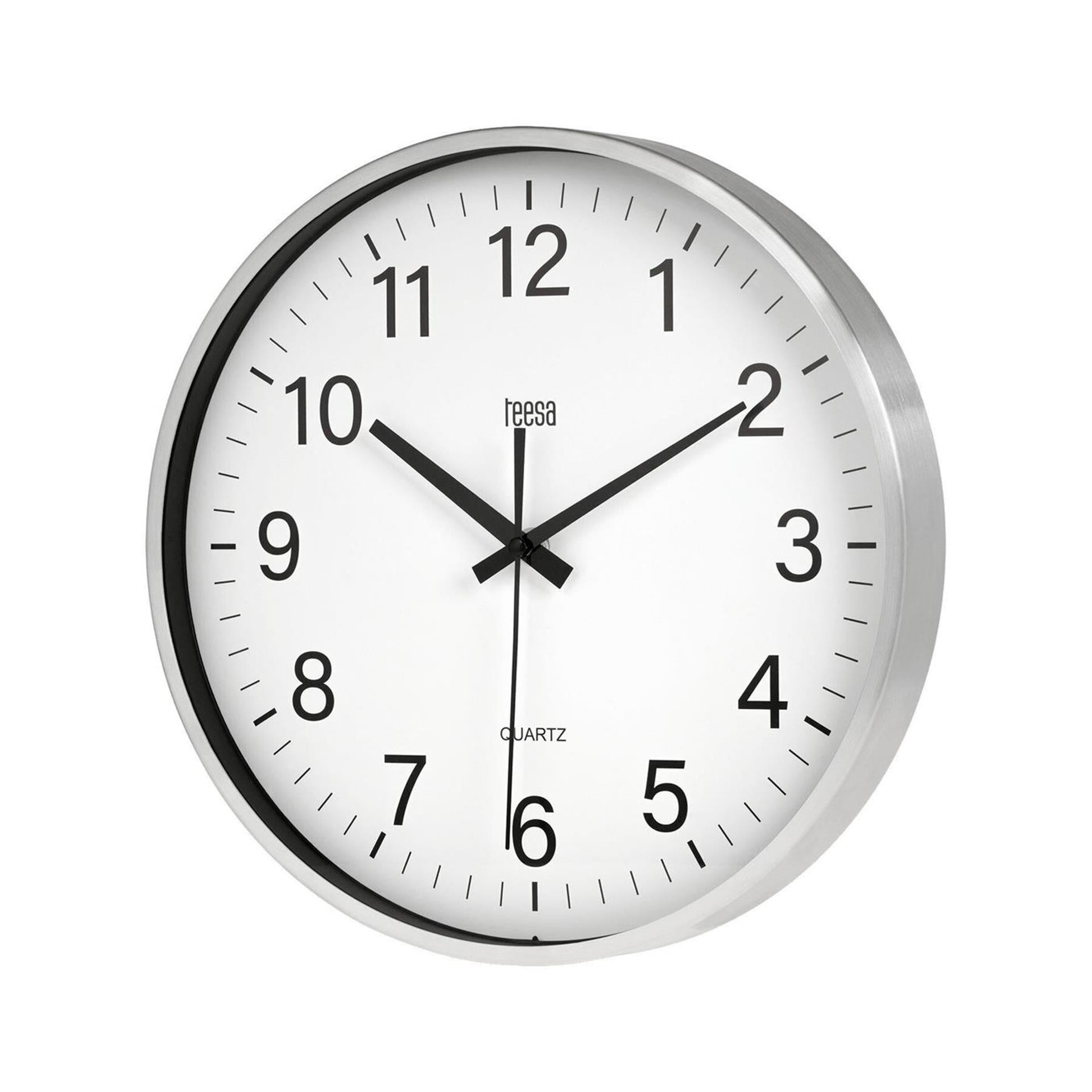 Teesa horloge murale ø30cm argent