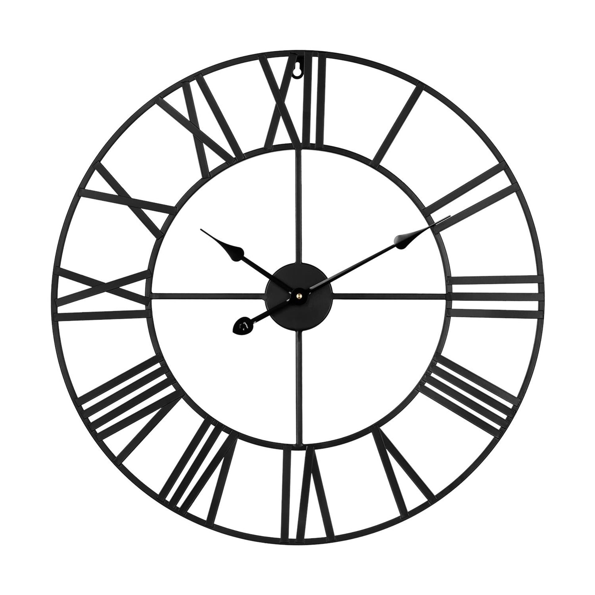 Teesa horloge murale aluminium ø60cm noir