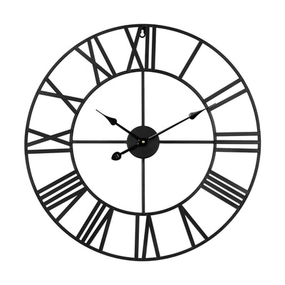 Teesa horloge murale aluminium ø60cm noir