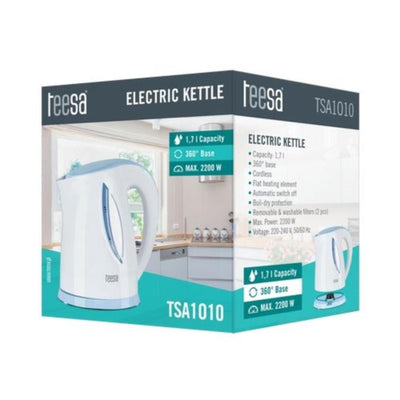 Teesa bouilloire sans fil 1,7l blanc