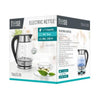 Teesa bouilloire verre acier inoxydable 1,7l noir