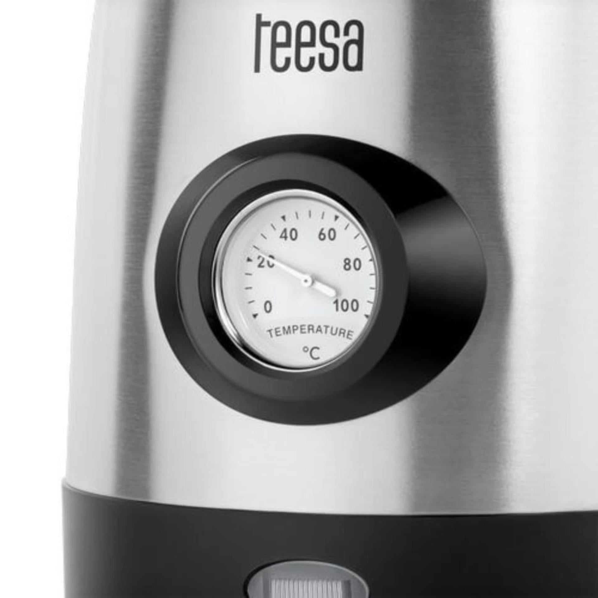 Bouilloire Teesa en acier inoxydable avec indicateur 1,7l