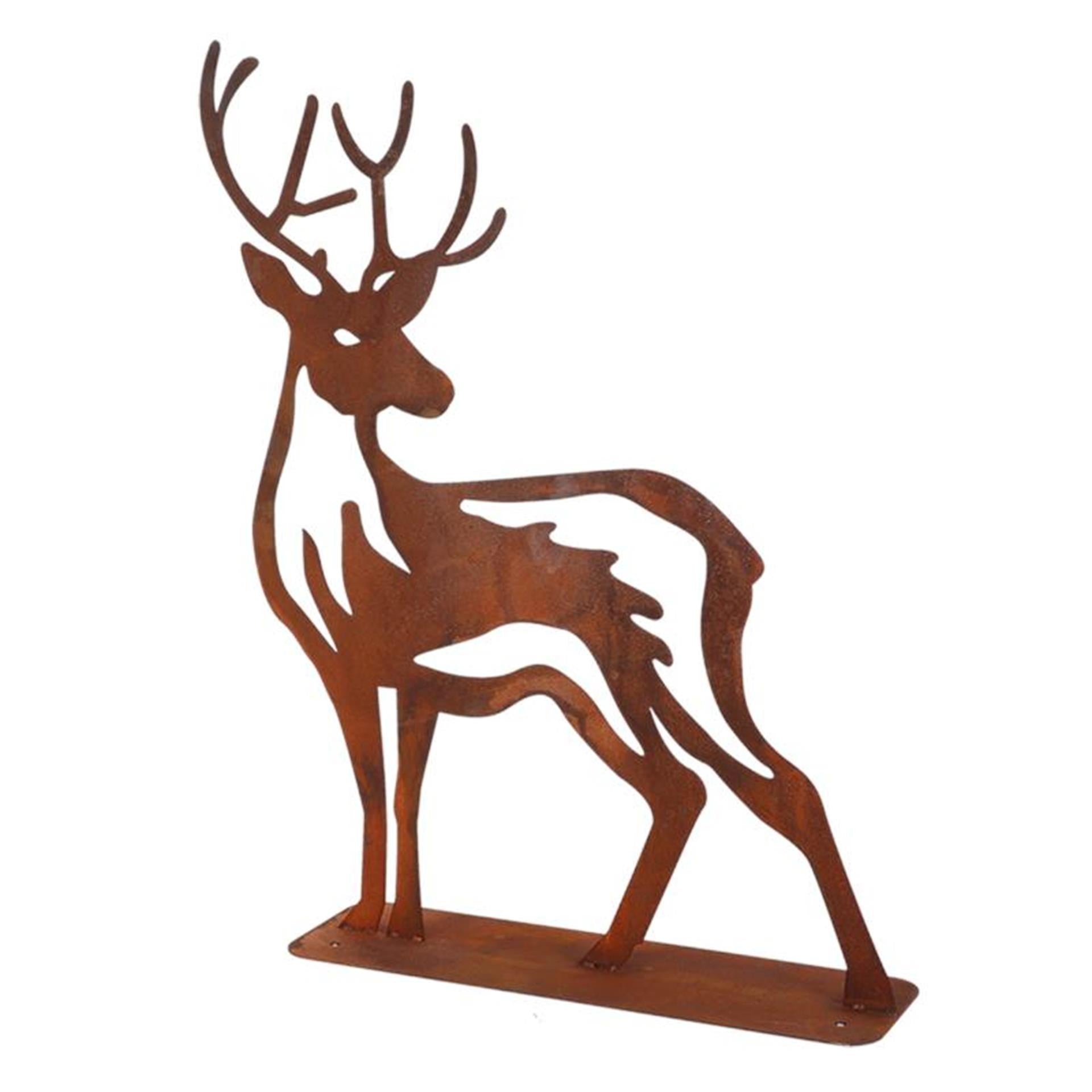 Esschert design cerf rouille h47cm