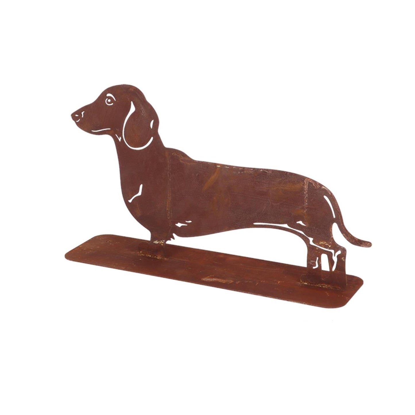 Esschert design teckel rouille 37,8x30,6cm