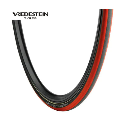 Vredestein tube 21-622 fortezza pro tricomp noir-rouge 28040