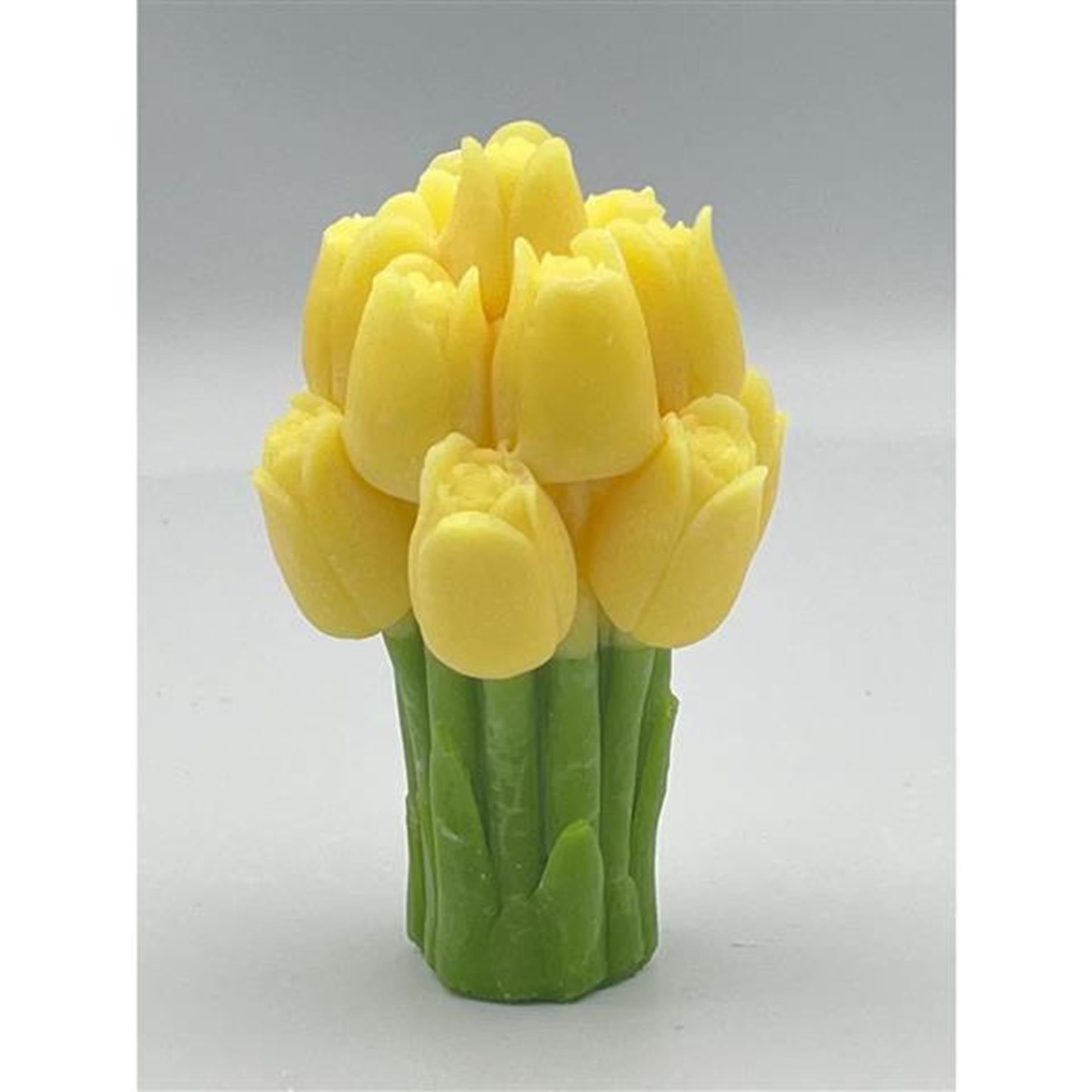 Vos décorations parfum bouquet de tulipes jaune 10x6cm