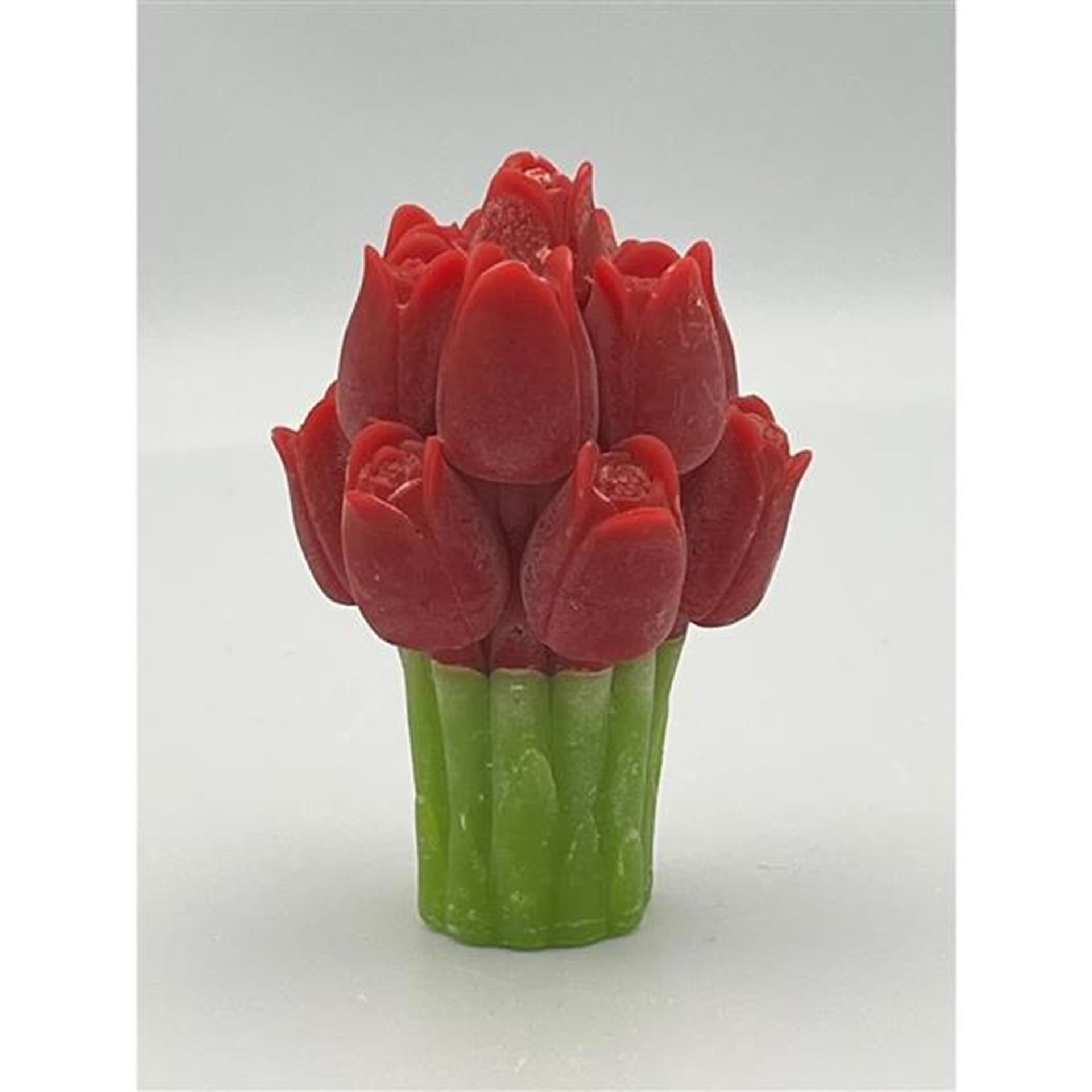 Vos décorations parfum bouquet de tulipes rouge 10x6cm