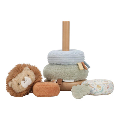 Lion en peluche tour empilable Little Dutch - Amis du safari