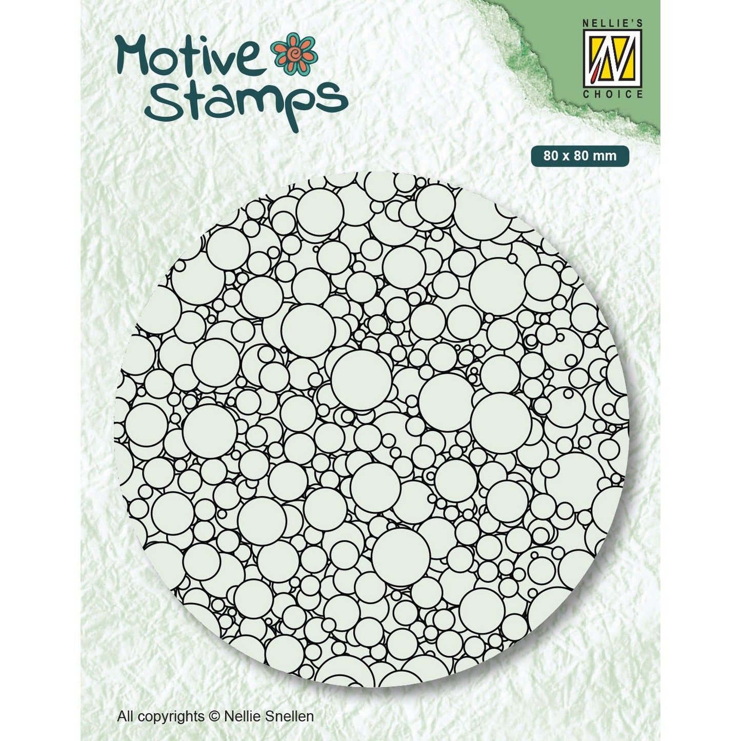 Le choix de Nellie • motif tampons transparents bulles