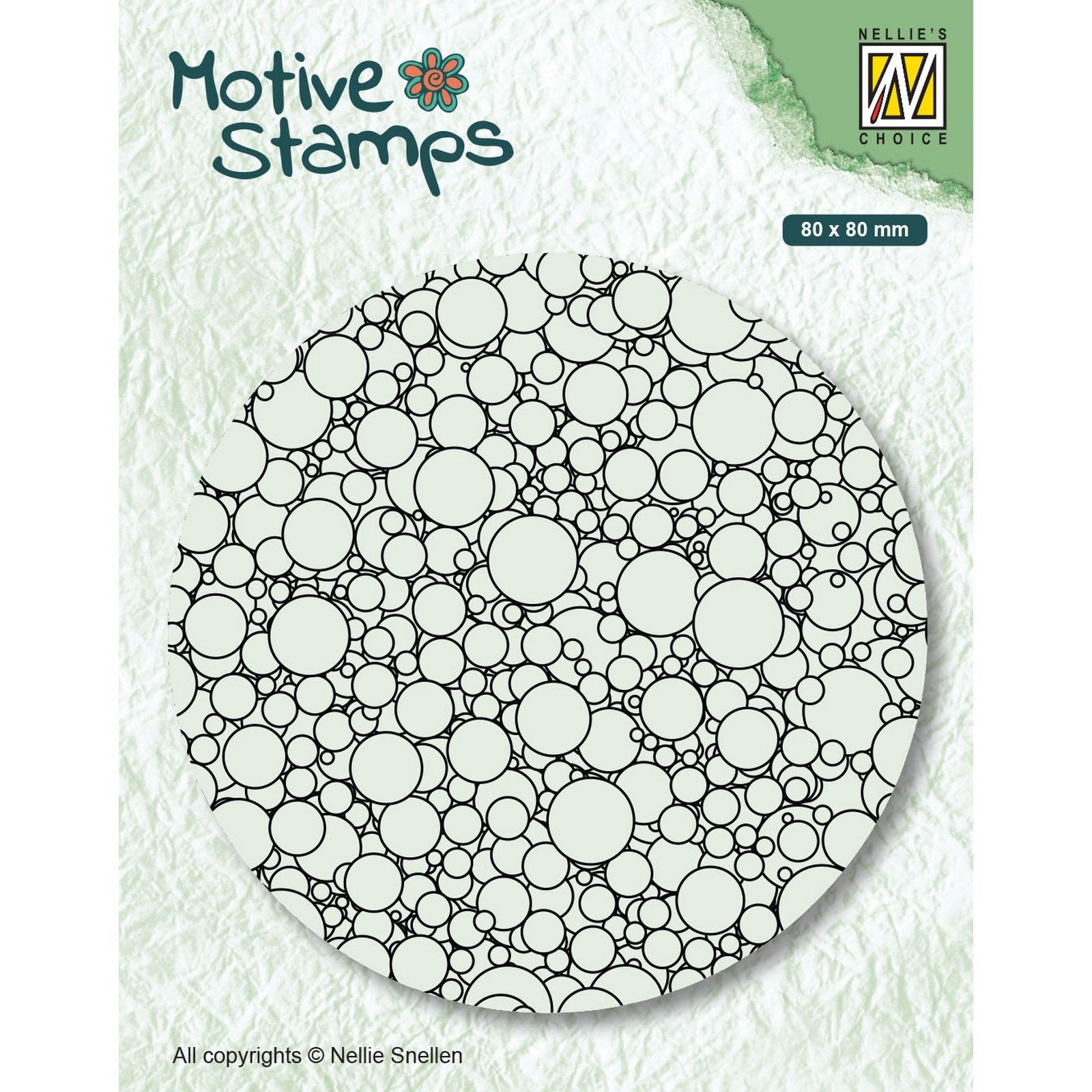 Le choix de Nellie • motif tampons transparents bulles