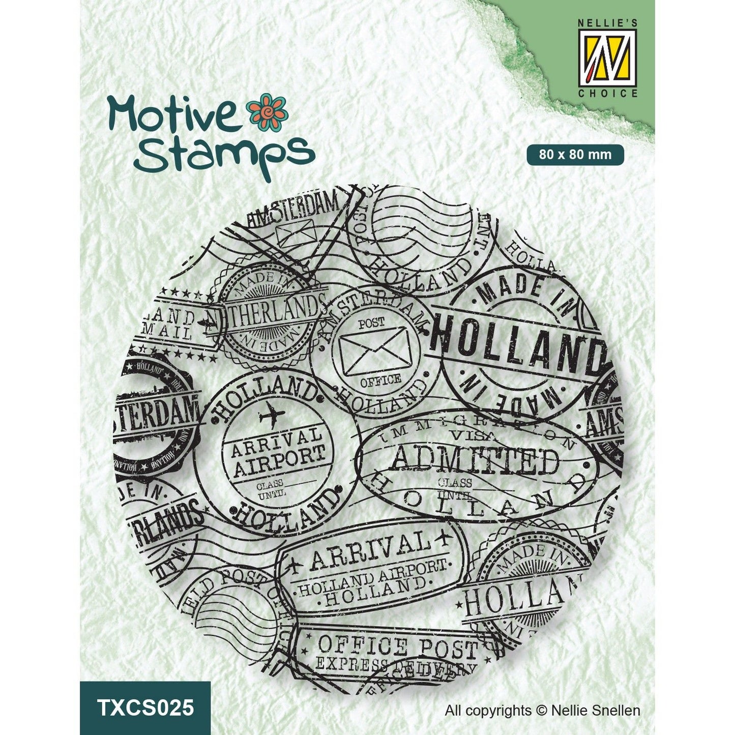 Le choix de Nellie • Timbres-poste transparents à motif
