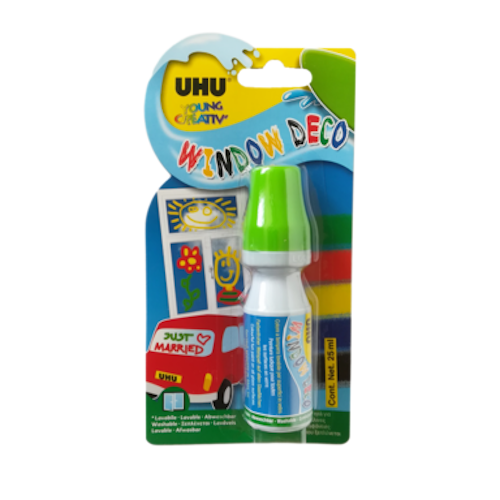 Uhu bâton de fenêtre vert 25ml